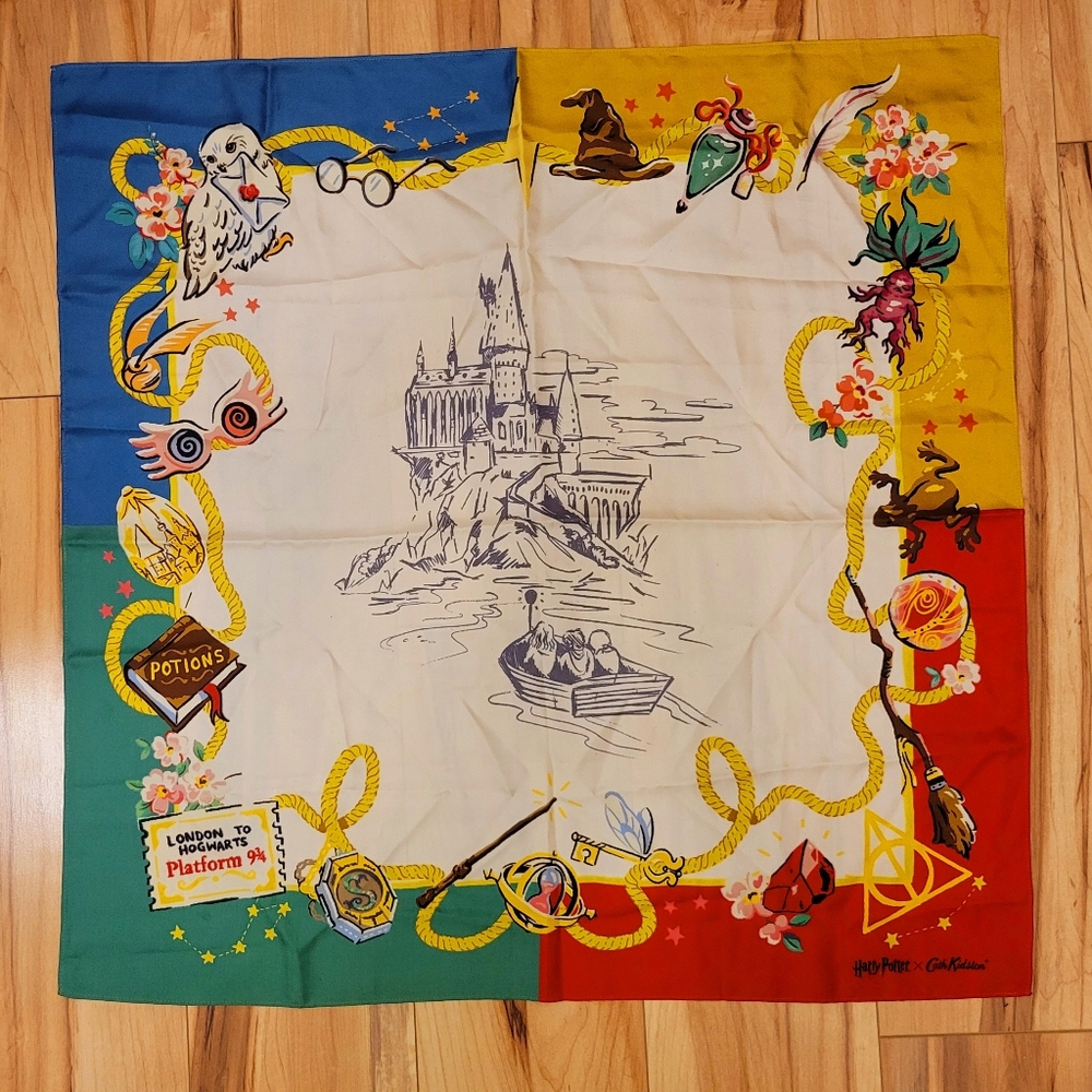 HARRY POTTER Cath Kidston Silk? Scarf London Square 25.5"